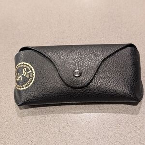 Ray-Ban Black Textured Leather Sunglasses Case